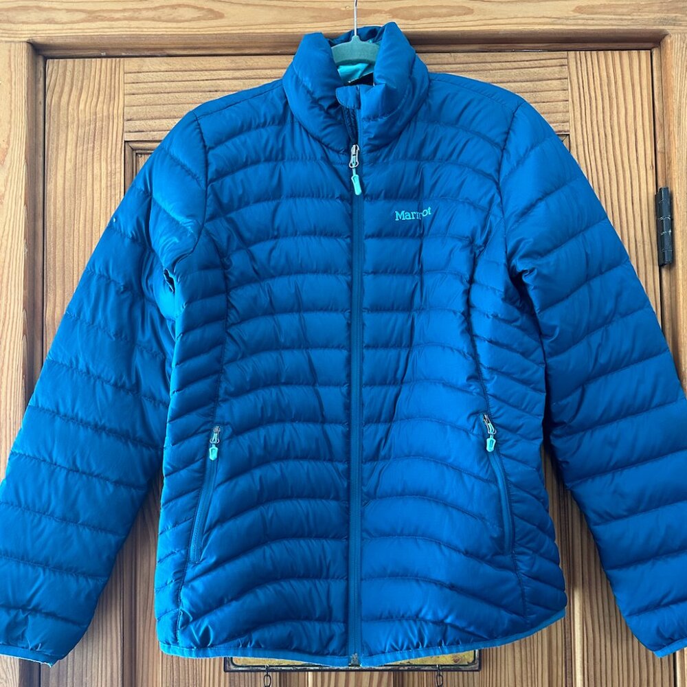 Marmot Women's Aruna 600 Down Filled Jacket in Bright Steel- like new